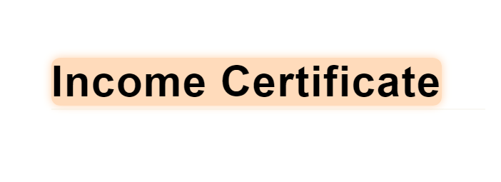 income-certificate